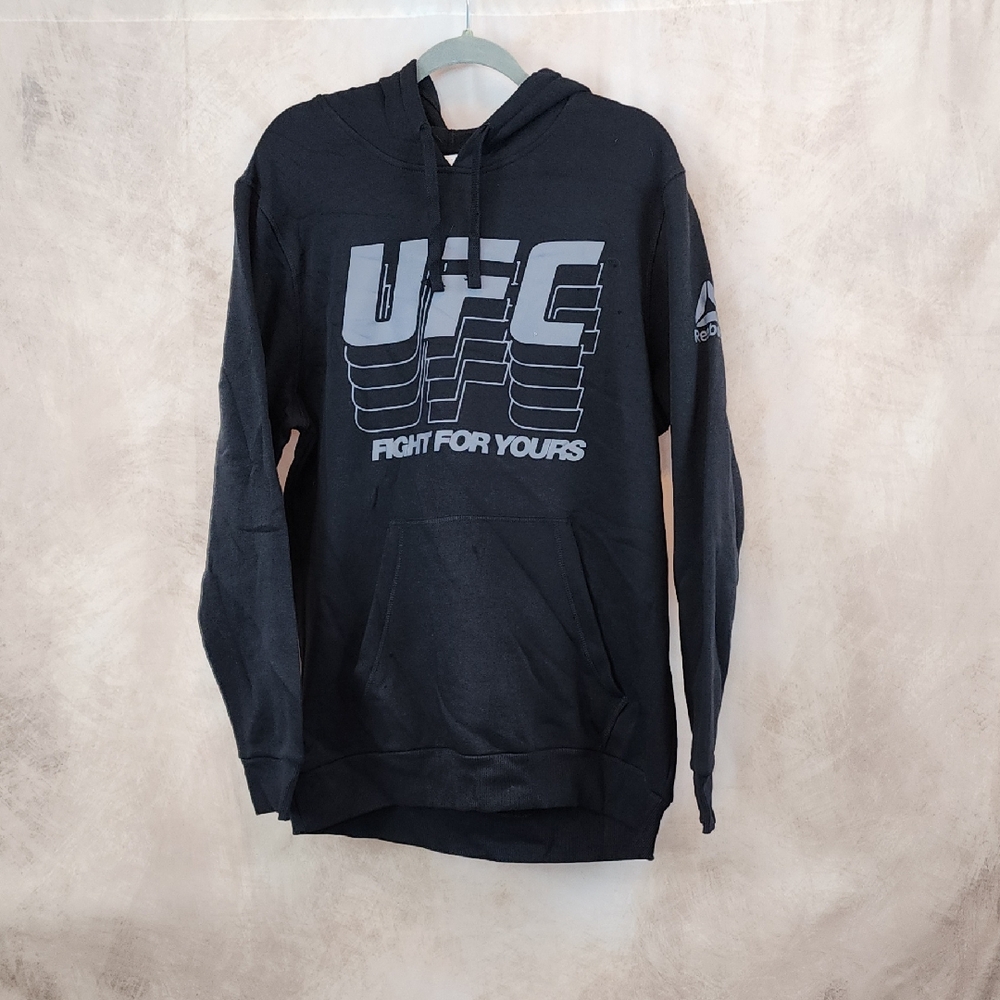 Reebok Black Pullover UFC Hoodie/ Size XL/